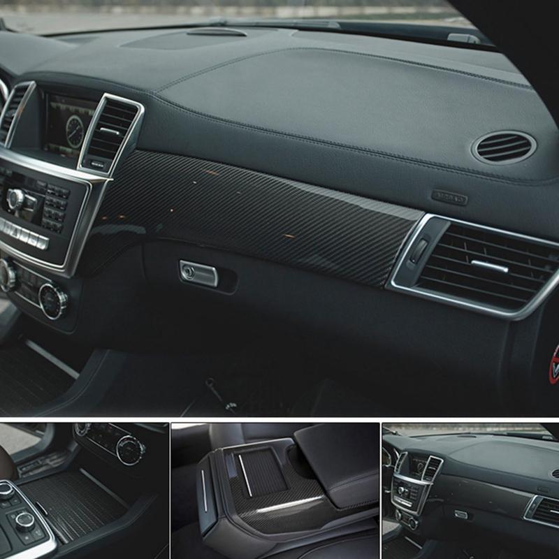 DIYAH 4D High Gloss Black Carbon Fiber Vinyl 12" x 60" / 1 FT x 5 FT Bubble Free Air Release Car Wrap Film Automotive DIY Decals with Hand Tools