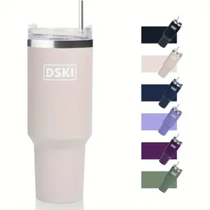 40oz Vacuum Insulated Water Bottle – Stainless Steel Tumbler with Straw & Lid, Keeps Drinks Hot & Cold, For Coffee, Tea & Beer, Fits Car Cup Holders