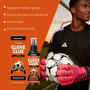 Hozonex Anti-Slip Spray Gloves, Football Goalkeeper Gloves with Enhanced Grip, Sports Accessories for Better Control, Goalkeeper Equipment