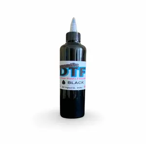 Black. Dynamite DTF Ink for DTF Printers,Epson Printer, (1) - 250ml  bottle. Black DTF Ink.