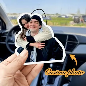 Personalized photo car fragrance pendant, personalized car photo, fashionable, colorful, cute, simple, unique personalized customized gift, suitable as Christmas gift, Valentine's Day gift, DIY customized birthday gift, anniversary gift, unique ideal gift