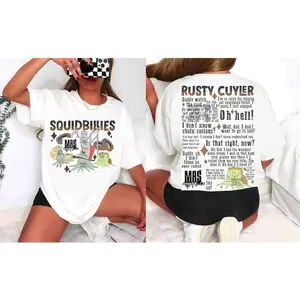 Rusty Squid Hillbilly shirt cartoon graphic tee Nostalgic tshirt
