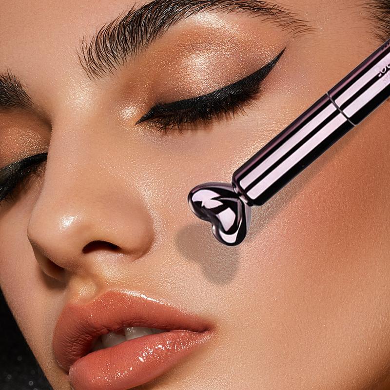 CKNGN Black Liquid Eyeliner with Spiral Fine Tip, Smooth Waterproof Smudge-Proof Quick Dry Makeup Eyeliner, Long-Lasting High Pigment, Heart Cap Design, Gift for Women, Valentine’s Day & Christmas marker makeup eyeliner eyeliner stamp Natural Individual L