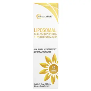 SunLipid Liposomal Collagen Peptides + Hyaluronic Acid, 5.07 fl oz (150 ml)
