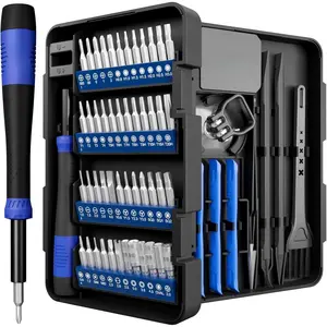 Small Precision Screwdriver Set 64-piece with Torx, Triwing, Pentalobe, Electronics Repair Tool Kit for Computer, PC, Laptop, Macbook, Tablet, Phone, PS5, XBOX, Switch, Glass, Ring Doorbell