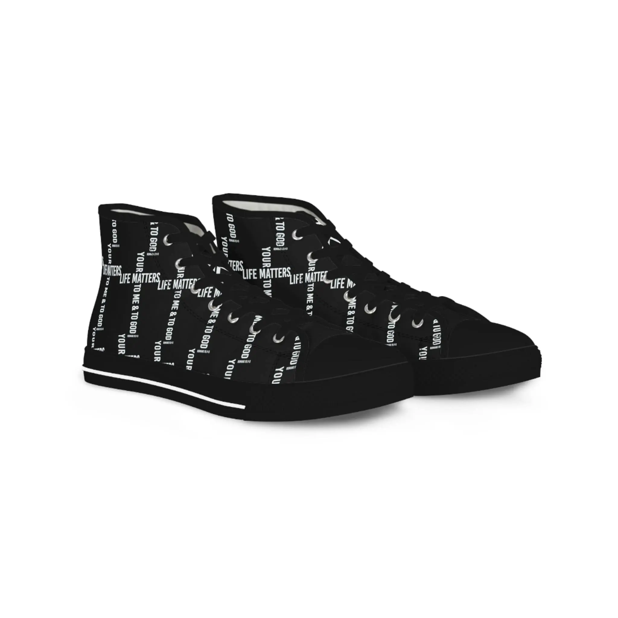 Your Life Matters Christian Men's High Top Sneakers