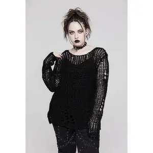 Decayed Distressed Sweater [BLACK]