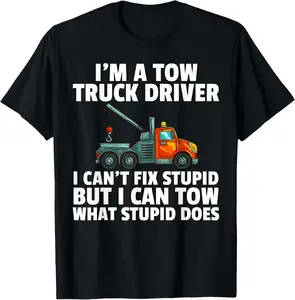 Tow Truck Driver Gift Funny Tow Operator T-Shirt 1