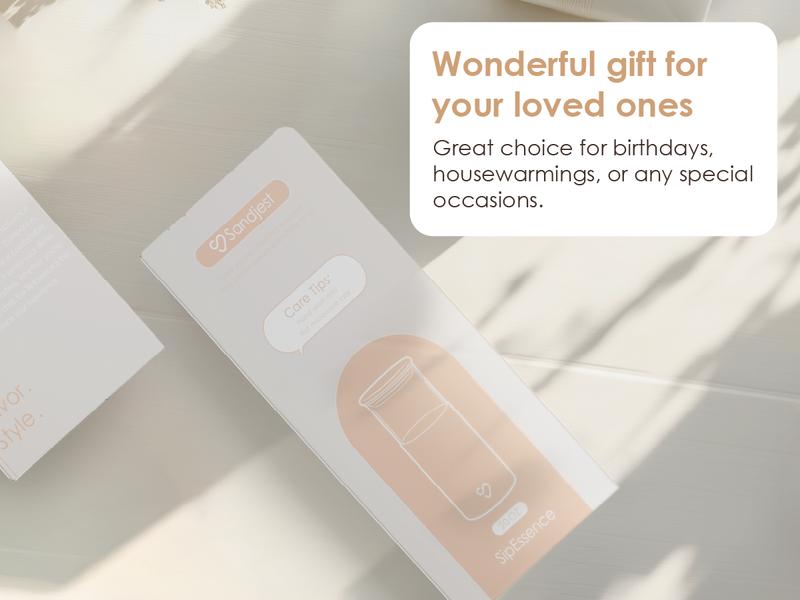 Sandjest Glass Tumbler 20oz with Straw and Lid, Glass Water Bottle with Silicone Sleeve, Smoothie Iced Coffee Cup Drinkware Home Office Christmas Gift