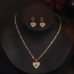 2-Piece Evil Eye Pendant Necklace Set – 14K Gold Plated Vintage Twisted Jewelry for Women