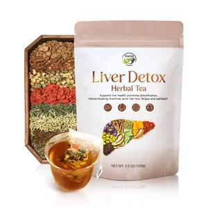 Liver and Kidney Detox Cleanse Tea - Milk Thistle GojiBerry Dandelion root Honeysuckle, Dry Eyes and Acne, Hand-picked 9 Organic Herbs, Edible corn fiber tea bags,  Beverage Natural | iTREE · Vital-Tea