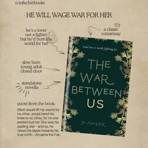 The War Between Us by Jo Fischer - Signed Paperback Classic Romantasy Novel for Young Adults