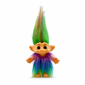 90s Vintage Lucky Troll Dolls, Colorful Collectible Mini Toys, Retro Desk Decor, Cake Toppers, Party Favors, Gifts, School Projects, Goodie Bag Toys