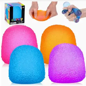 Transparent Maltose Squeeze Fidget Toy, Soft TPR Squishy Sensory Toy, Effective Pressure & Anxiety Relief, Versatile Holiday Present for Kids and Adults