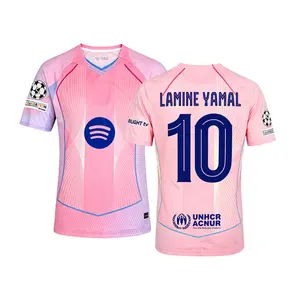 2025 2026 pink Yamal 10 Short Sleeve Soccer Jersey 2025 2026 pink Yamal 10 Short Sleeve Soccer Jersey