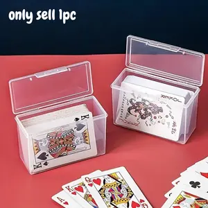 1PC Plastic Box, Rectangular Business Card, Credit Card Storage Box, Transparent Storage Box, Business Card Holder
