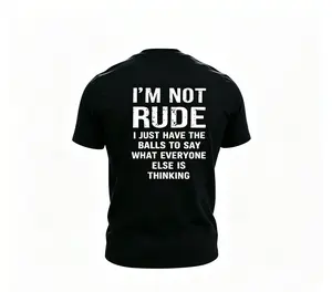 I’m Not Rude I Just Have the Balls to Say What Everyone Else Is Thinking Print Men’s Hoodie