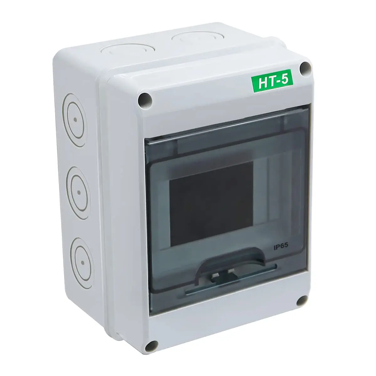 Distribution Protection Box, ABS Plastic Transparent Cover  Distribution Box IP65, for Indoor Wall Circuit Breaker (5 Way)