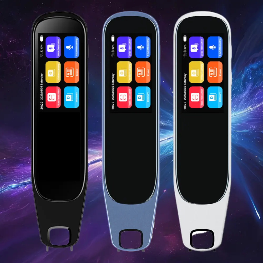 Rechargeable Digital Durable ABS Touchscreen Multilingual Scanner Pen - Voice Translator for Malay, Vietnamese, Arabic - International Education Reading Device (Source Factory)