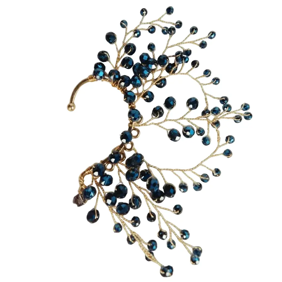 The Majestic Bloom Tiered Ear Cuff Earring