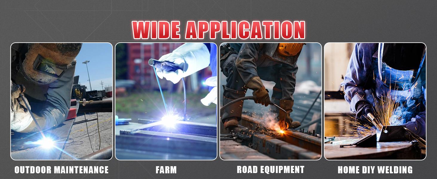 AWT MIG-160 6-in-1 Multi-Process Welder, 160A Dual Voltage 110V/220V Aluminum MIG Welder, Gas MIG, Flux MIG, Stick, Lift TIG, Digital Display Synergic Welding Machine for DIY & Metal Fabrication