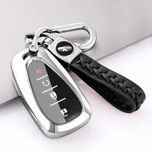 Key Fob Cover with Keychain Lanyard for Chevrolet for Chevy for Malibu for Equinox for Traverse for Camaro for Cruze for Blazer 3 4 5 Buttons Smart Key