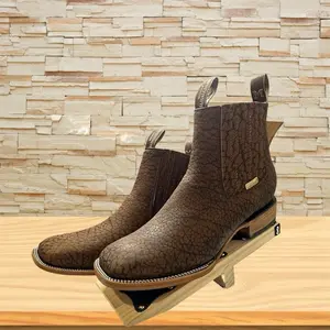 Malcreado Botin En Piel Genuina Cuello De Toro