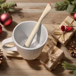 Handmade Sexy Legs Ceramic Reusable Drink Straw Unique Dark Humor Gag Gift for Prank Lovers Parties Home Use