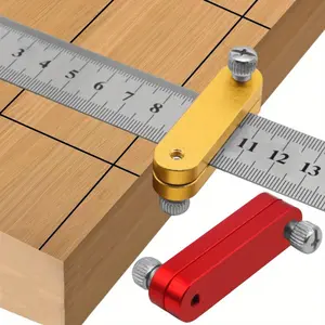 Woodworking Square, Combination Right Angle Ruler, Adjustment Positioning Limit, Woodworking Scriber Line Marking Gauge for Carpentry Measuring Tool