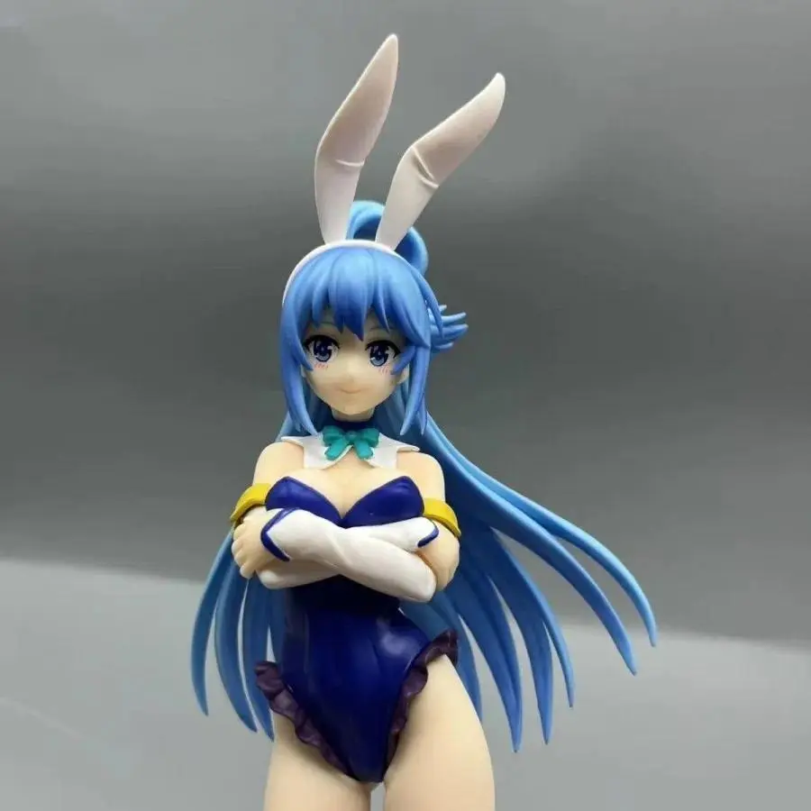 KonoSuba Aqua Bunny Girl Figure God's Blessing On This Wonderful World Collectible Desktop Ornament