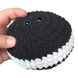 DIY Crochet Cookie Sandwich Kit | Beginner Amigurumi Plush Kit | Includes Yarn & Tools | Cute Food Crochet DIY | Easy Starter Kit
