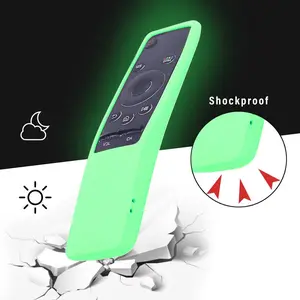 Silicone Remote Control Case, 1 Count Luminous Remote Control Protector, Dustproof Remote Control Cover for Samsung Smart TV BN59-01312A, 01312H, BN59-01241A and 01242A