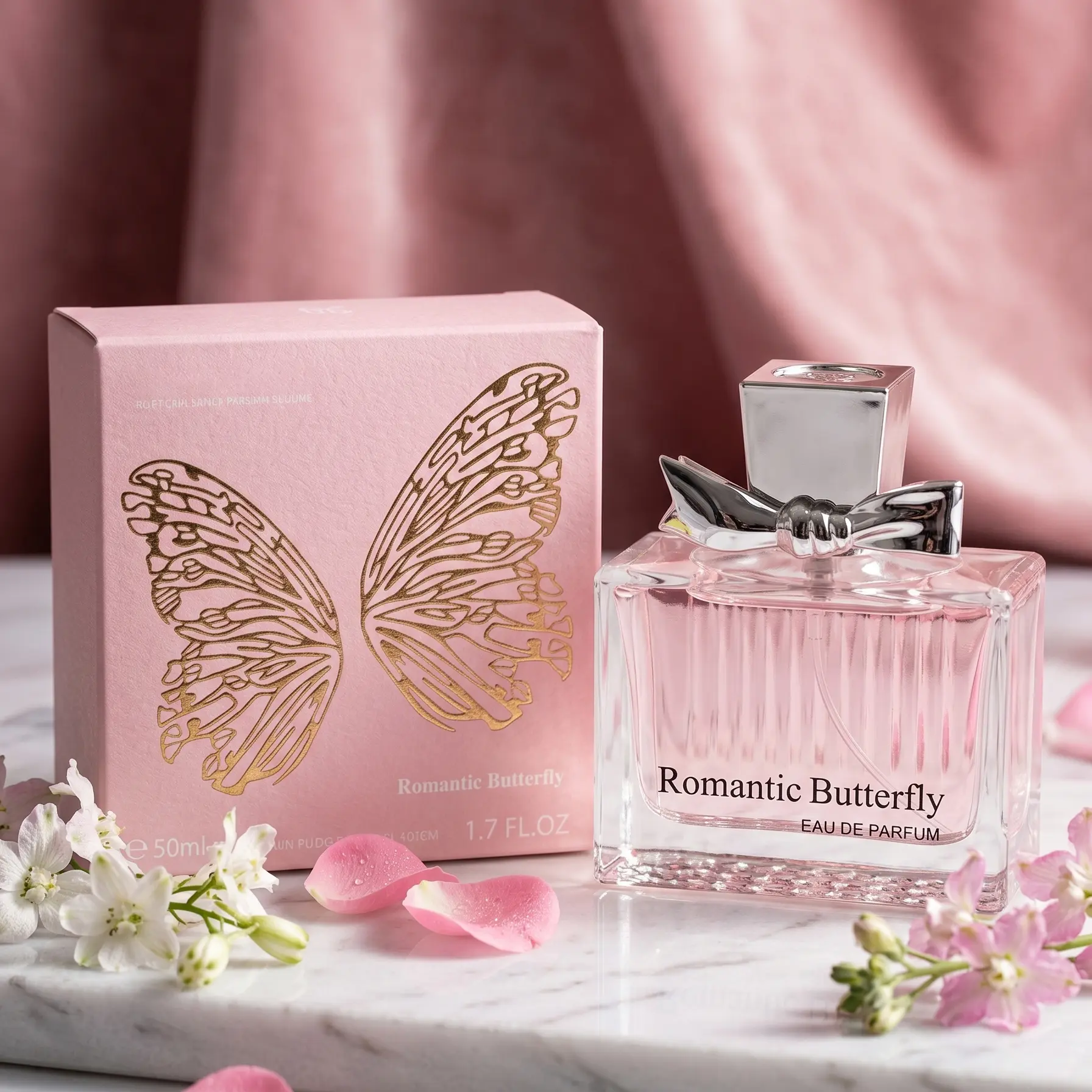 Women's Romantic Butterfly EDP, 50ml Elegant Floral Fragrance, Long-Lasting Youth-Focused Perfume for Women, Ideal for Romance and Gifting, Single Item, Regular Edition, Botanical Flower Women's Fragrance
