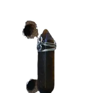 Handmade Wire Wrapped Natural Crystal Points with Silver and Gold Wrapping Unique Design