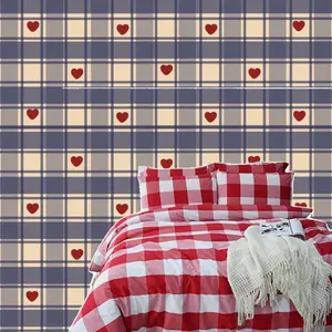 Red Plaid Cozy Duvet Set