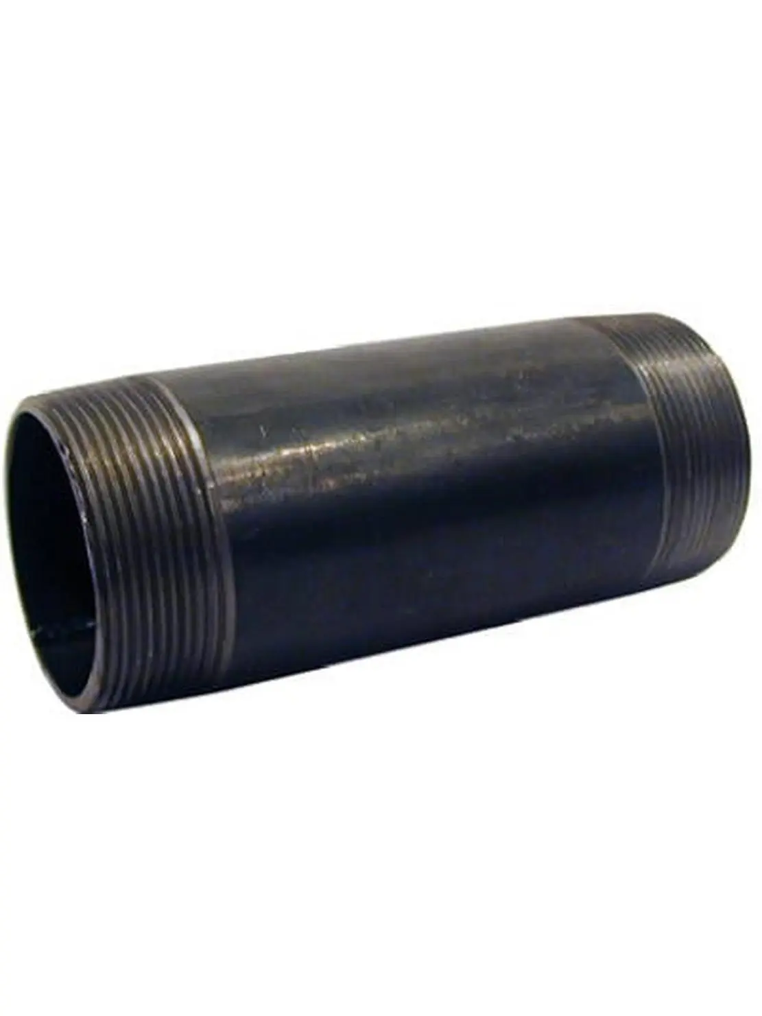 Pannext NB-1225 Black Threaded Ends Single Pipe Nipple, 1.25 x 2.5 in. Plumbing Fitting, Single Nipple