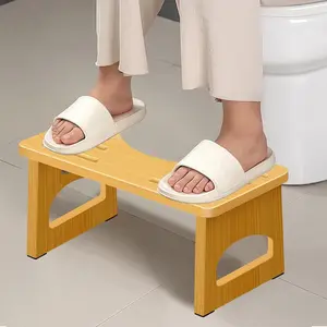 Bamboo Toilet Stool / Squatty Potty Collapsible And High Quality toilet stool wooden