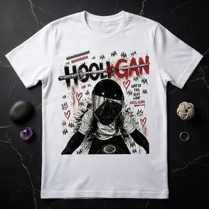 [MADE IN US] Hooligan Rider Shirt, Funny Motorcycle Graphic Tee, Rebel Biker Streetwear Shirt, Edgy Rider Gift For Men & Women