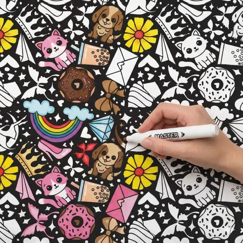 DIY Art Kit, Creative Hand Drawing & Coloring Blanket Set, Soft Skin-Friendly Warm Washable Blanket, Family Interactive Painting Activity, Perfect Holiday Party Gathering Gift for Kids Adults All Ages