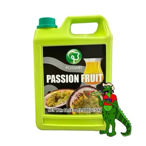 Possmei Passion Fruit Flavored Syrup 88.18oz (5.5 lb) 2.5kg