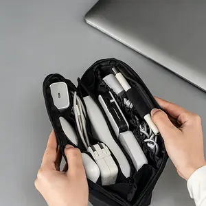 Portable Travel Digital Storage Bag - Home Organizer Pouch for Chargers, Hard Drives, USB Cables, Memory Cards, and Tech Accessories