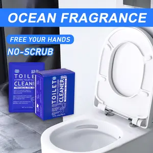 Ultimate Toilet Deep Cleaning Kit - 240g Monthly Reset Bag + 5-Pack Weekly Refresh Box, No-Scrub Foaming Power for Stubborn Stains, Ocean Scent, Best Value Set