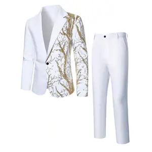 Manfinity AFTRDRK Men's Suit Set, Fashionable Suit For Party, Performance