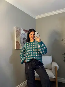 Emerald Sunset Knit Sweater