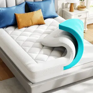 3 Inch Soft King Mattress Topper, Plush for Back Pain, 2 Inch Cooling Gel Plus Inch Pillow Top Cover, CertiPUR-US Certified, PCMT11W-K3