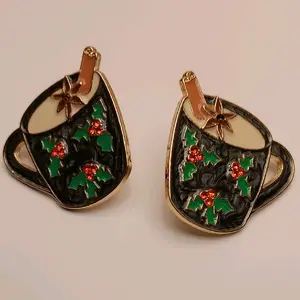 Sugarfix By Baublebar Hog the Eggnog Holiday Earings NickleFree