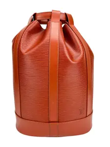 Pre-owned Louis Vuitton Epi Leather Backpacks Vintage Brown Randonnee PM