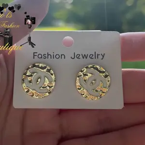 Small Earrings Cc Fashion Jewelry - Fashionable Accessory for Your Collection