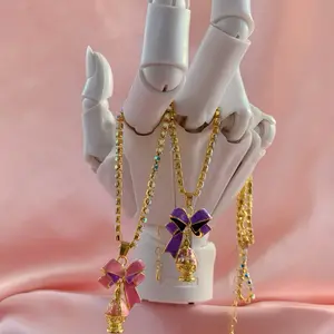 Kawaii Puella Magi Madoka Magica Homura Soul Gem Anime Manga Lolita Dollette Rhinestone Choker Necklace