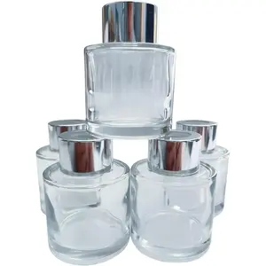 5 count Reed Diffuser Bottle,50ml(1.7oz) Suitable for Household use,Reed Diffuser Base for Permanent Diffusion of Essential Oil or ,Cute Small Bottle Suitable for Small Spaces